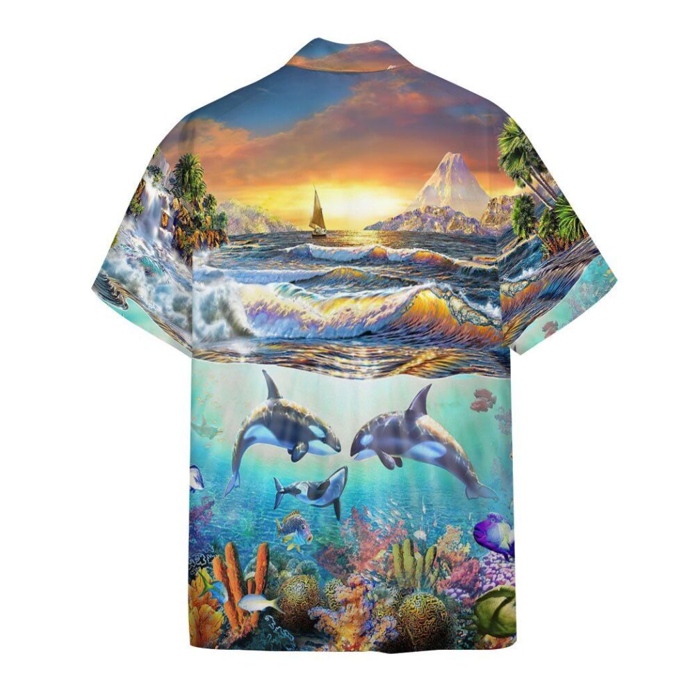 Paradise Bay Marine Life Custom Short Sleeve Shirt