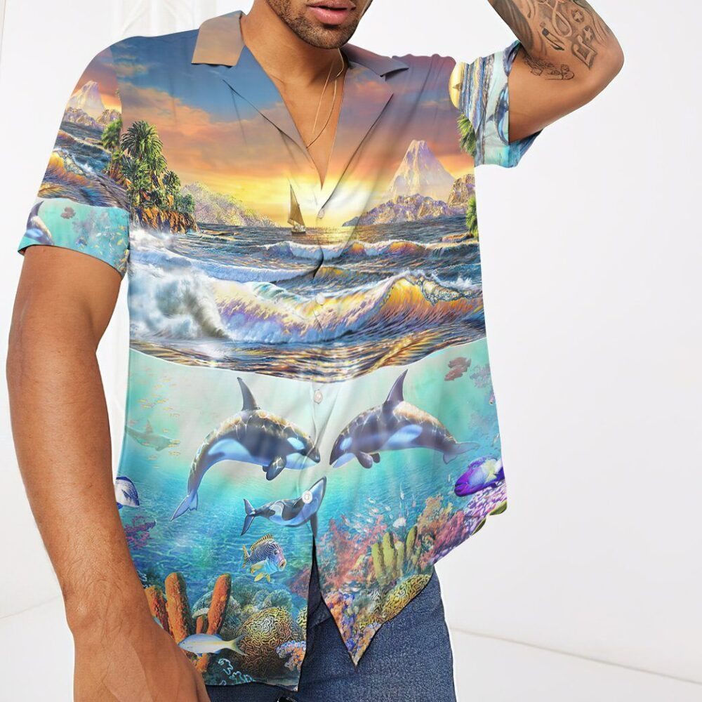 Paradise Bay Marine Life Custom Short Sleeve Shirt