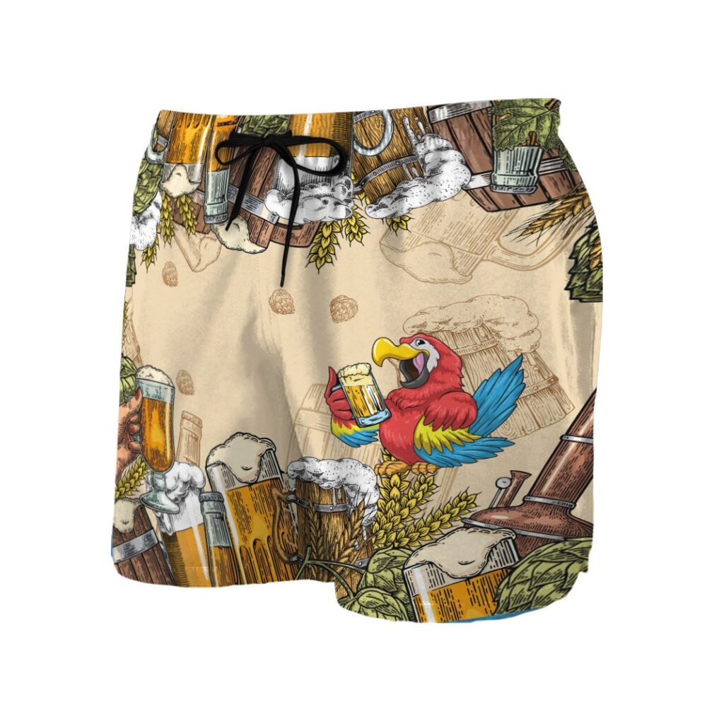 Parrot And Beer Custom Hawaii Shirt