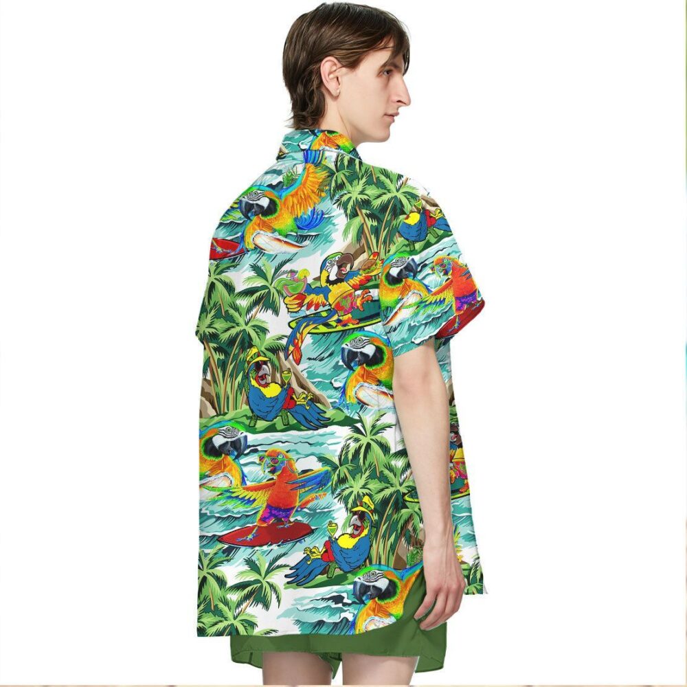 Parrot Surfing Hawaii Shirt