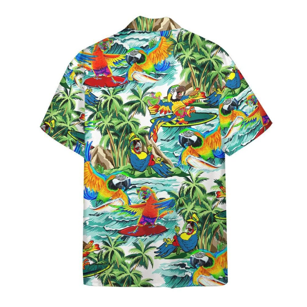 Parrot Surfing Hawaii Shirt