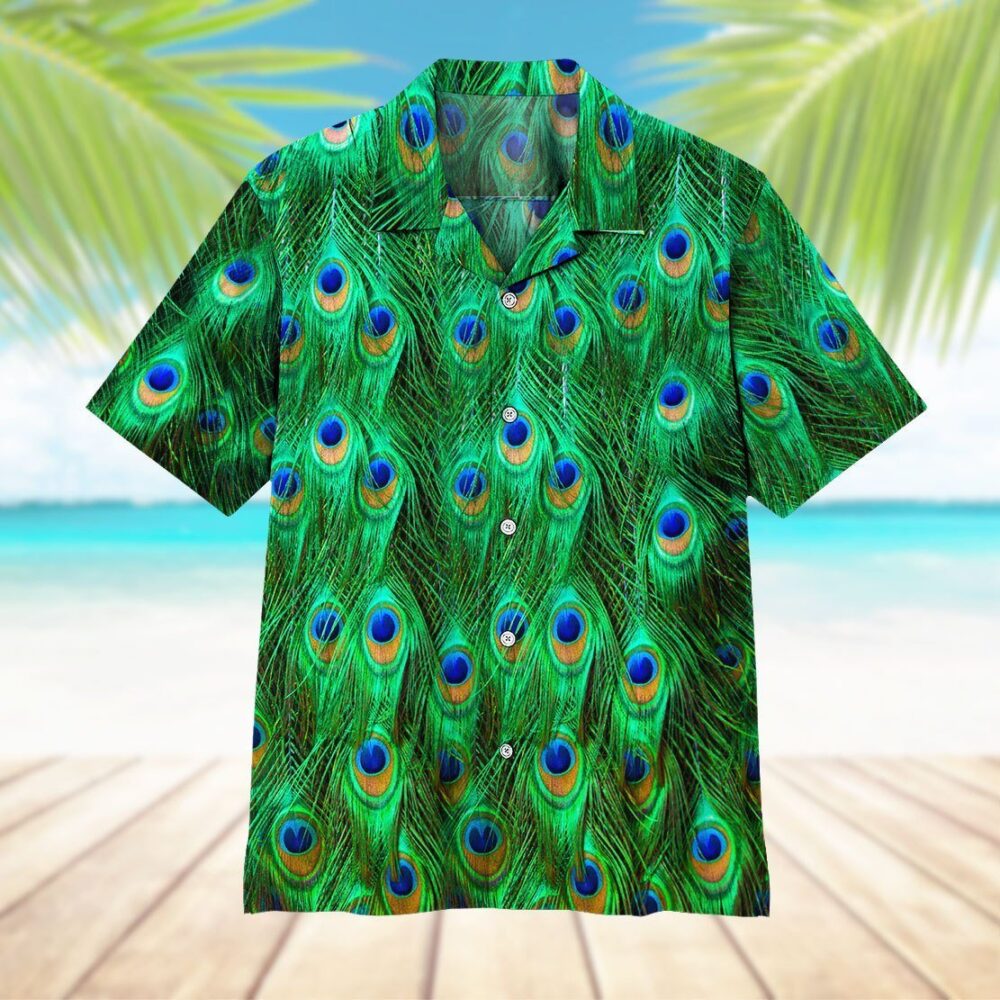 Peacock 3 Custom Button Up Hawaii Shirt