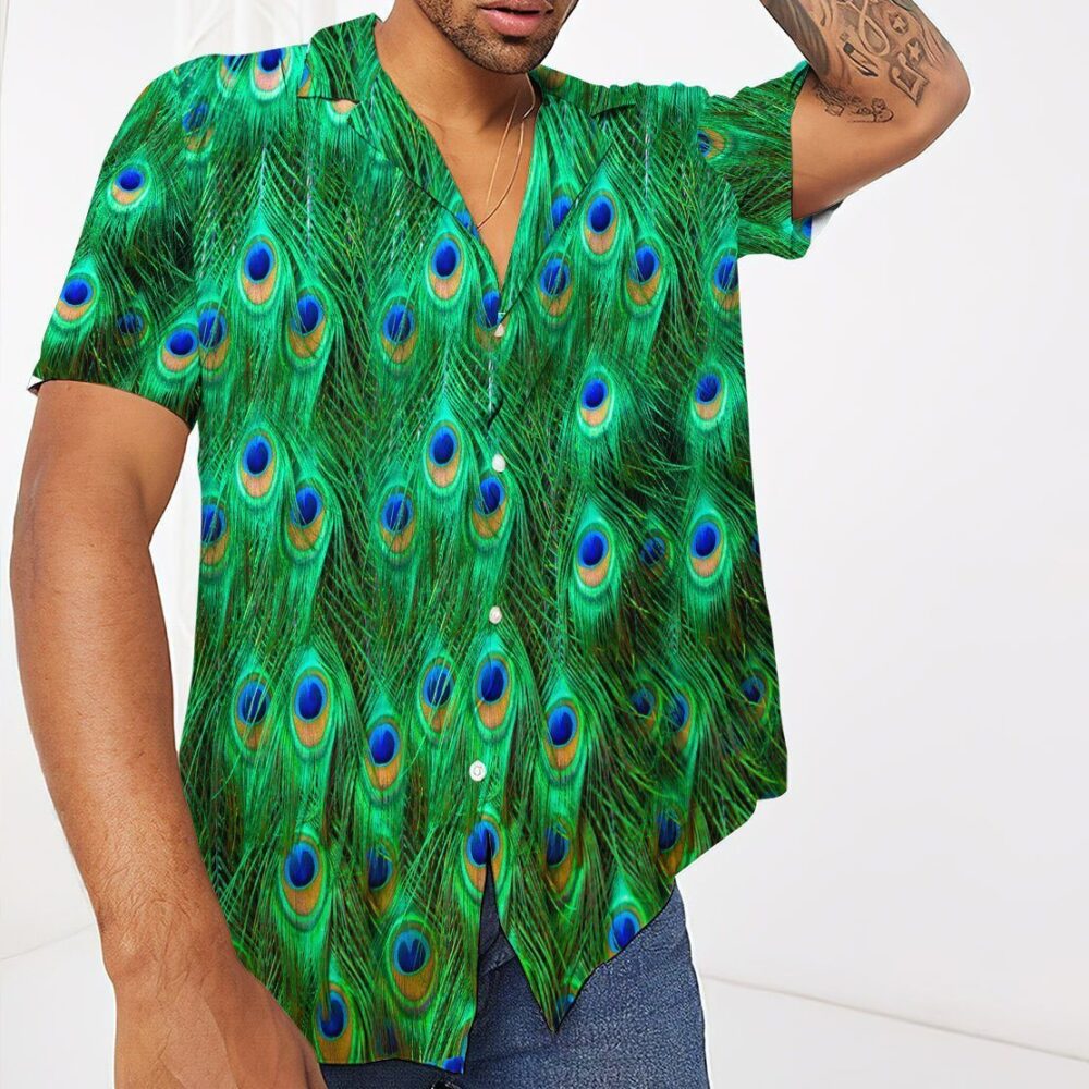 Peacock 3 Custom Button Up Hawaii Shirt