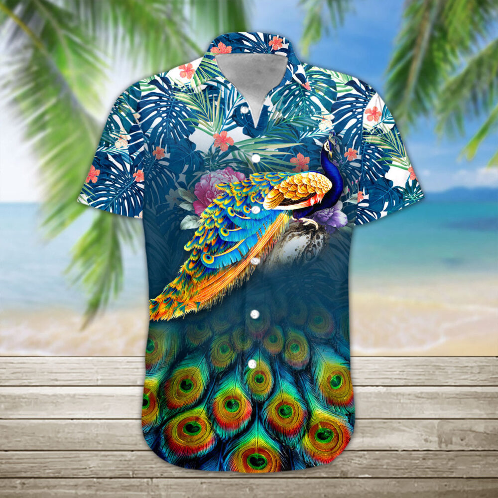 Peacock Custom Hawaiian Shirts For Men And Women