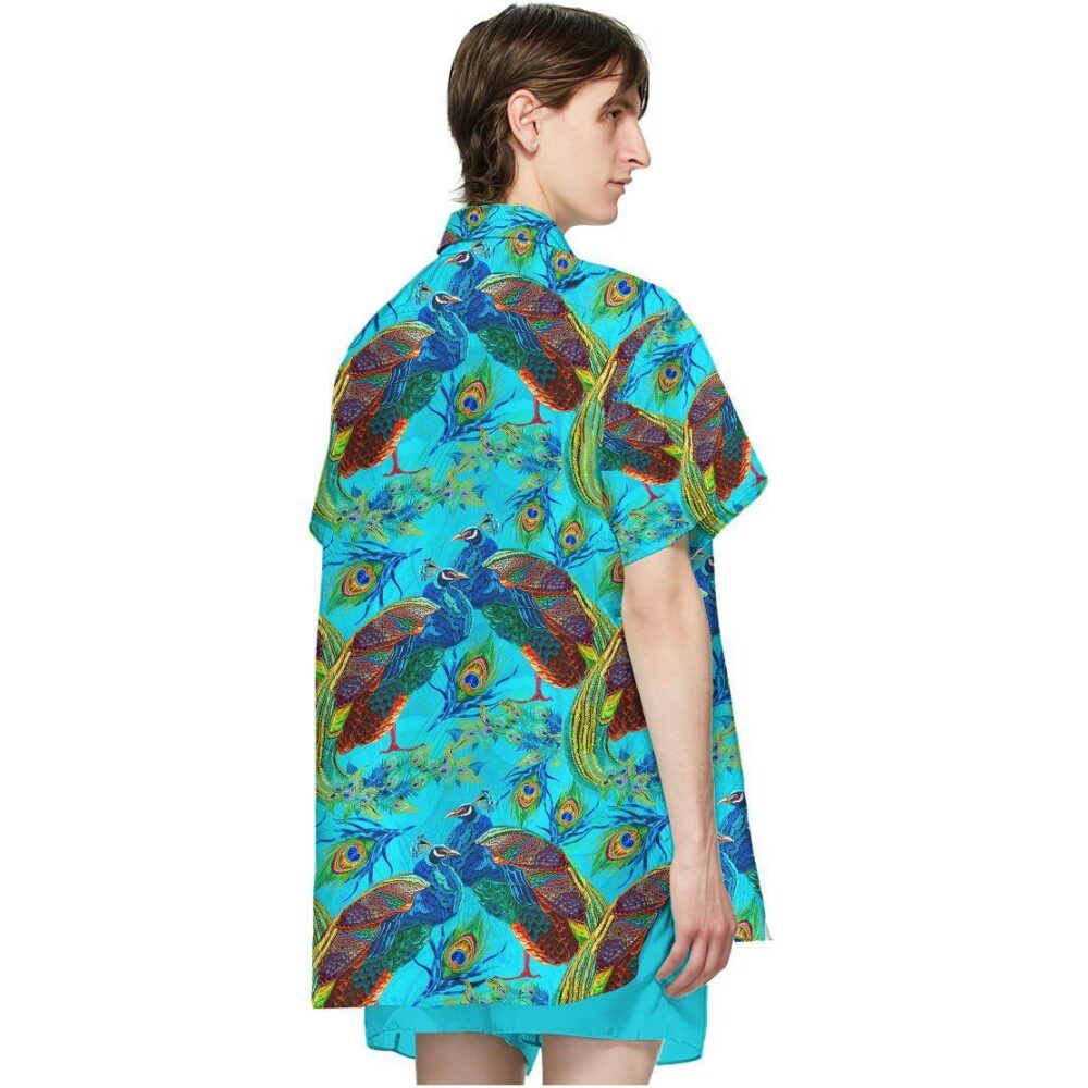 Peacock Custom Hawaiian Shirts For Men And Women