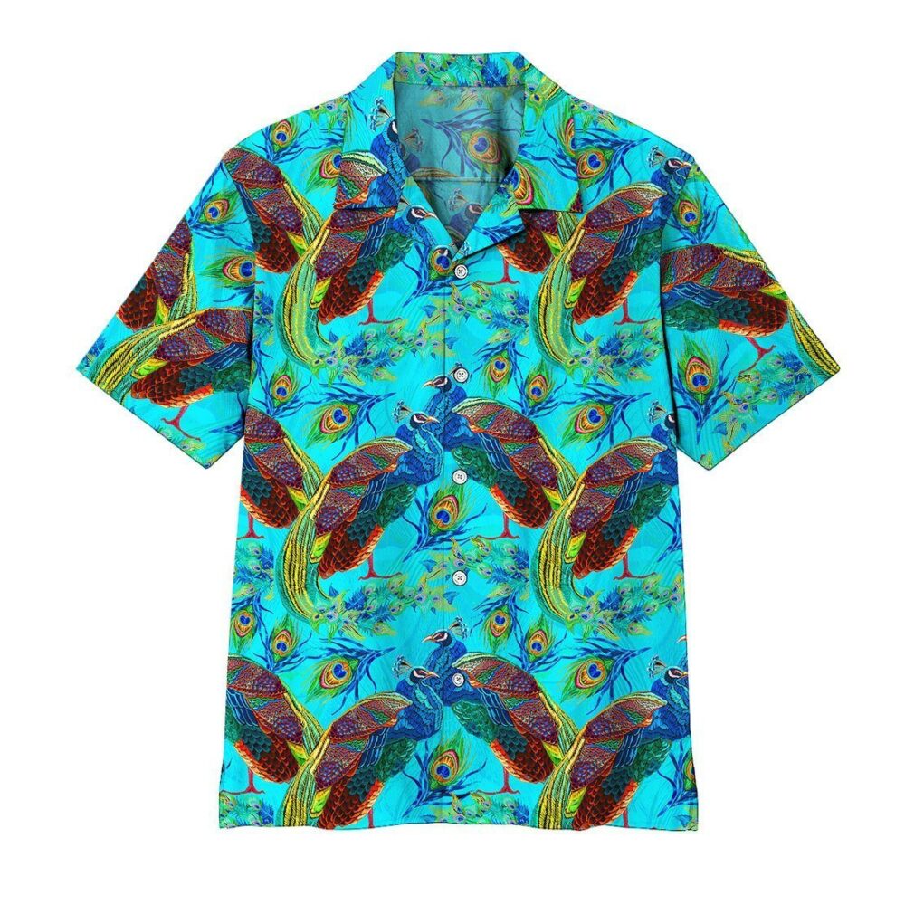 Peacock Custom Hawaiian Shirts For Men And Women