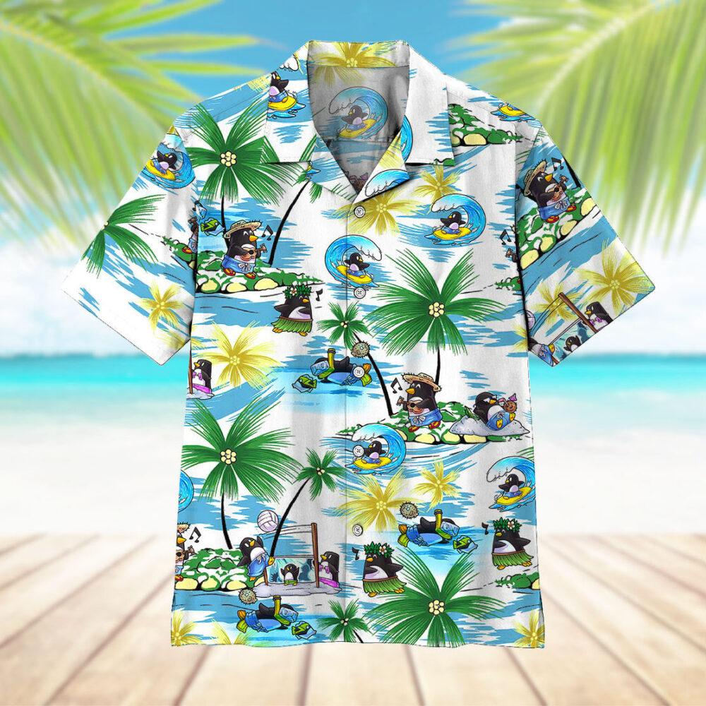 Penguin 2 Custom Hawaii Shirt