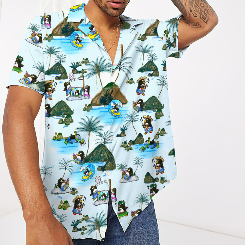 Penguin 3 Custom Hawaii Shirt