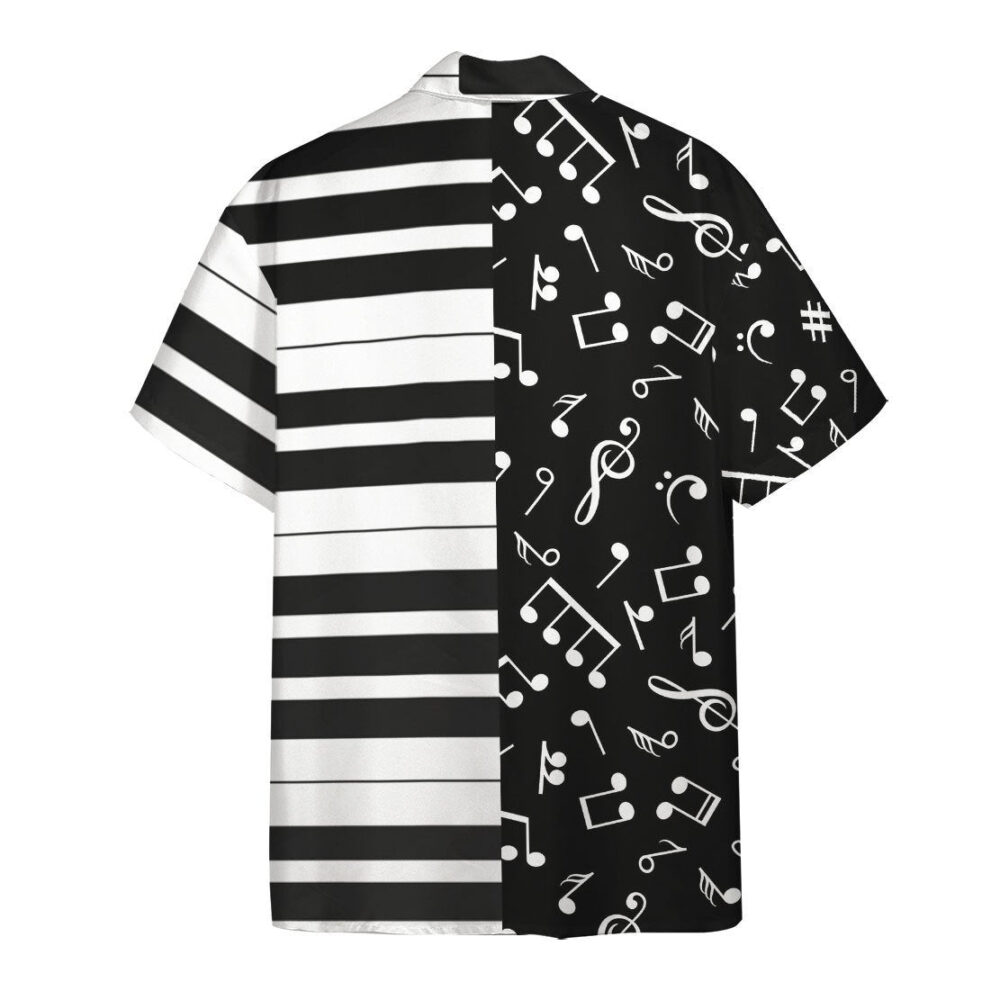 Piano And Music Note Hawaii Shirt