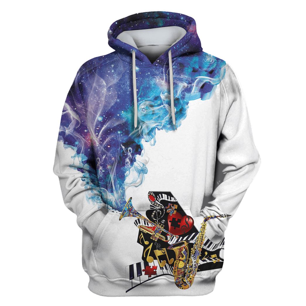 Piano Saxophone Custom T-Shirt Hoodie Apparel