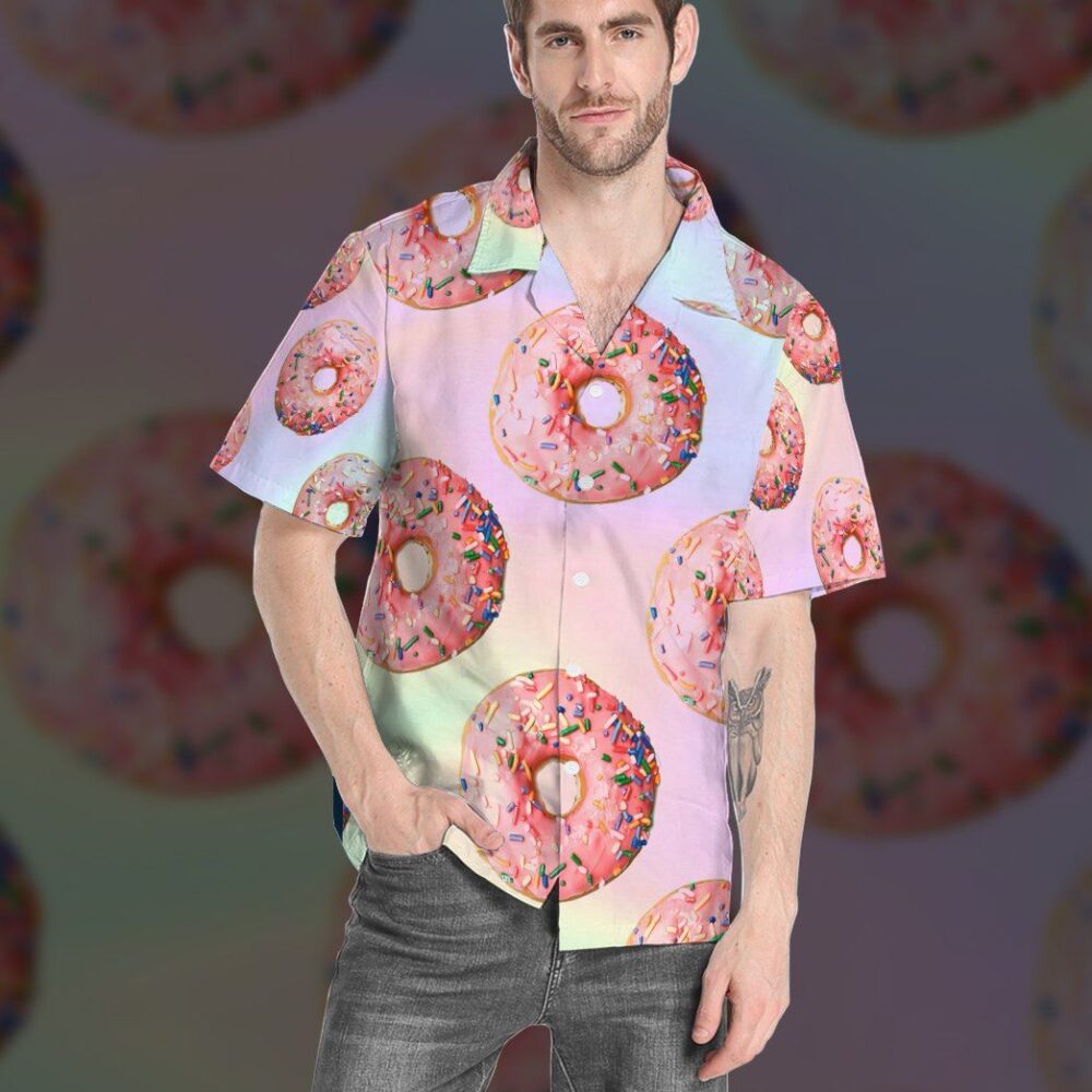 Pink Donuts Custom Hawaii Shirt