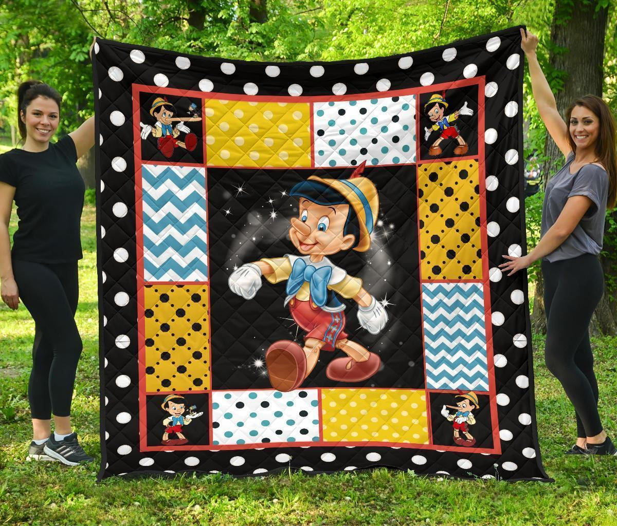 Pinocchio Quilt Blanket Cartoon Fan Gift Idea