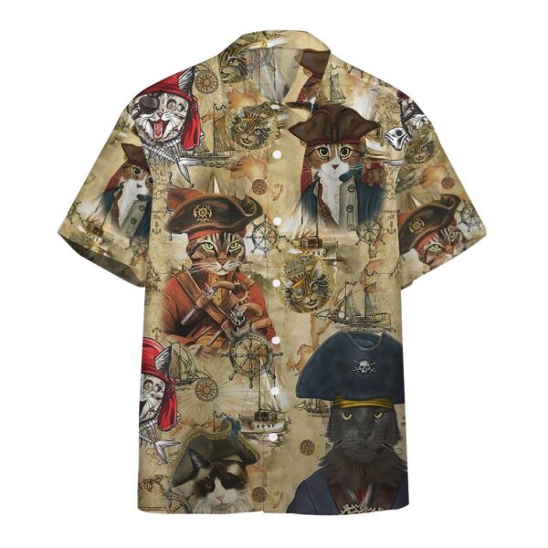 Pirate Cat Hawaiian Custom Short Sleeve Shirts