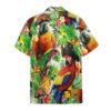 Pirate Parrot In The Jungle Custom Short Sleeve Shirt Fao6S