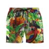 Pirate Parrot In The Jungle Custom Short Sleeve Shirt Qyiag