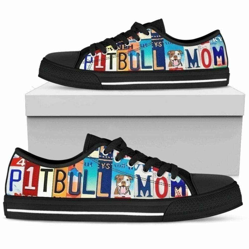 Pitbull Mom Women Sneakers Style Dog Lover Gift