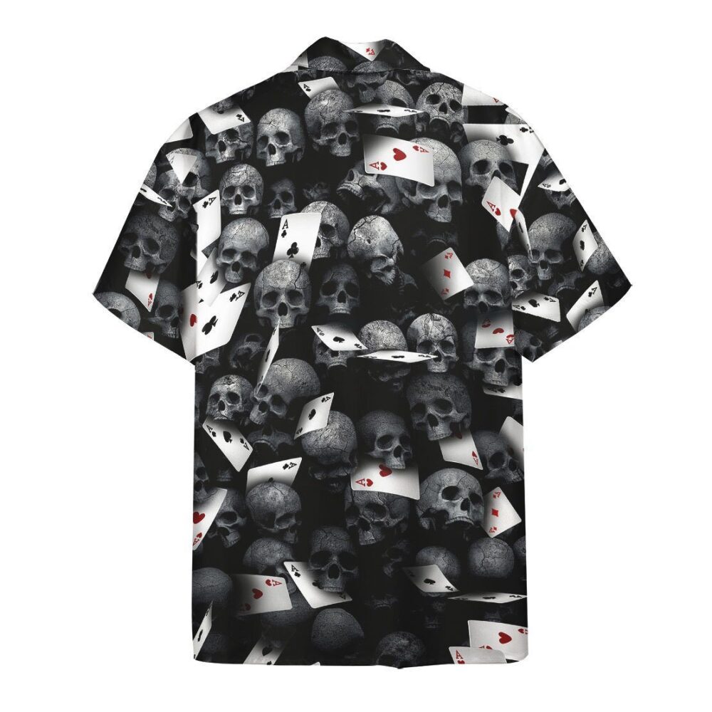 Playing Card Skull Hawaii Shirt