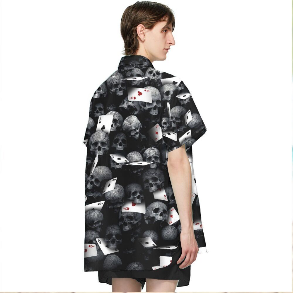 Playing Card Skull Hawaii Shirt