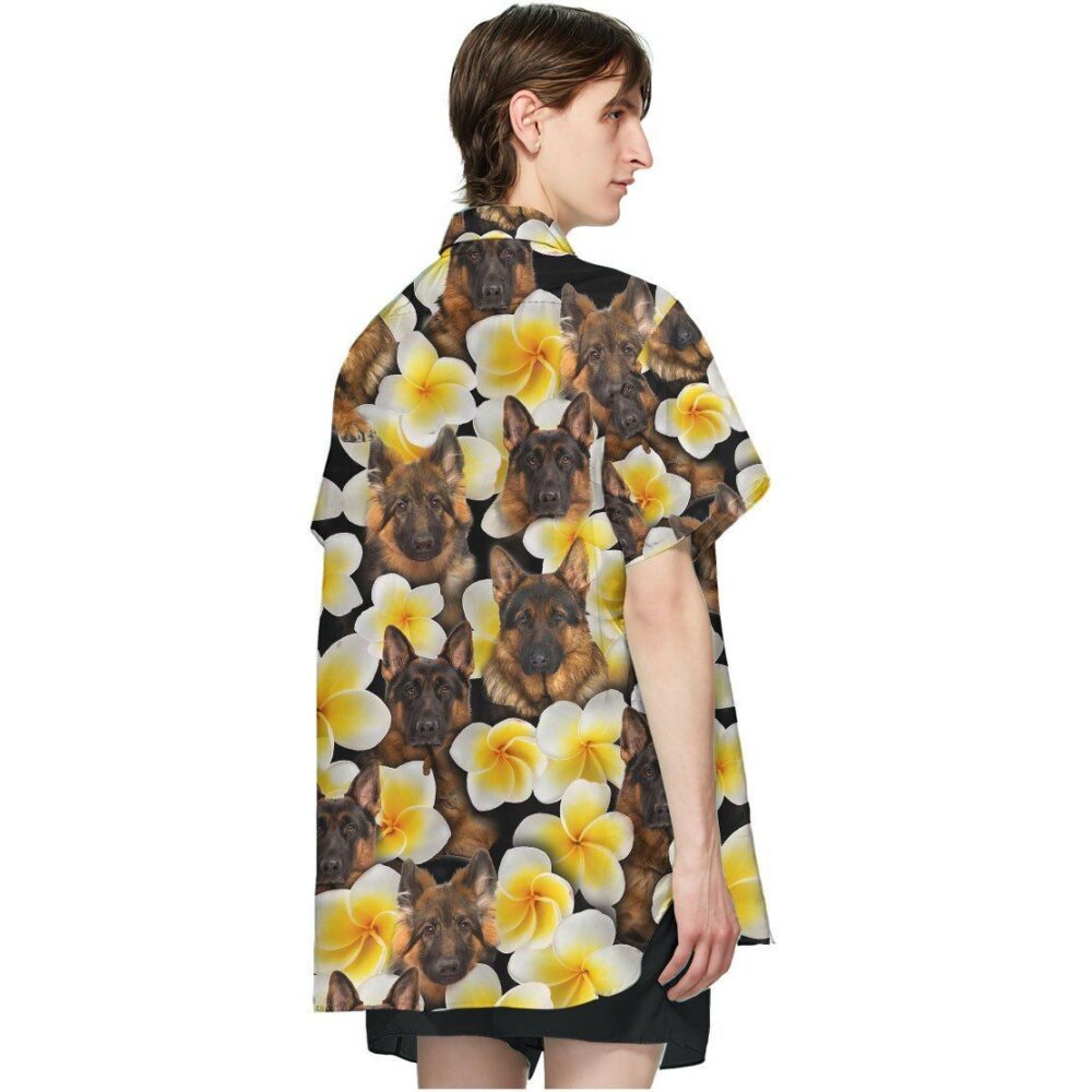 Plumeria German Shepherd Hawaii Shirt