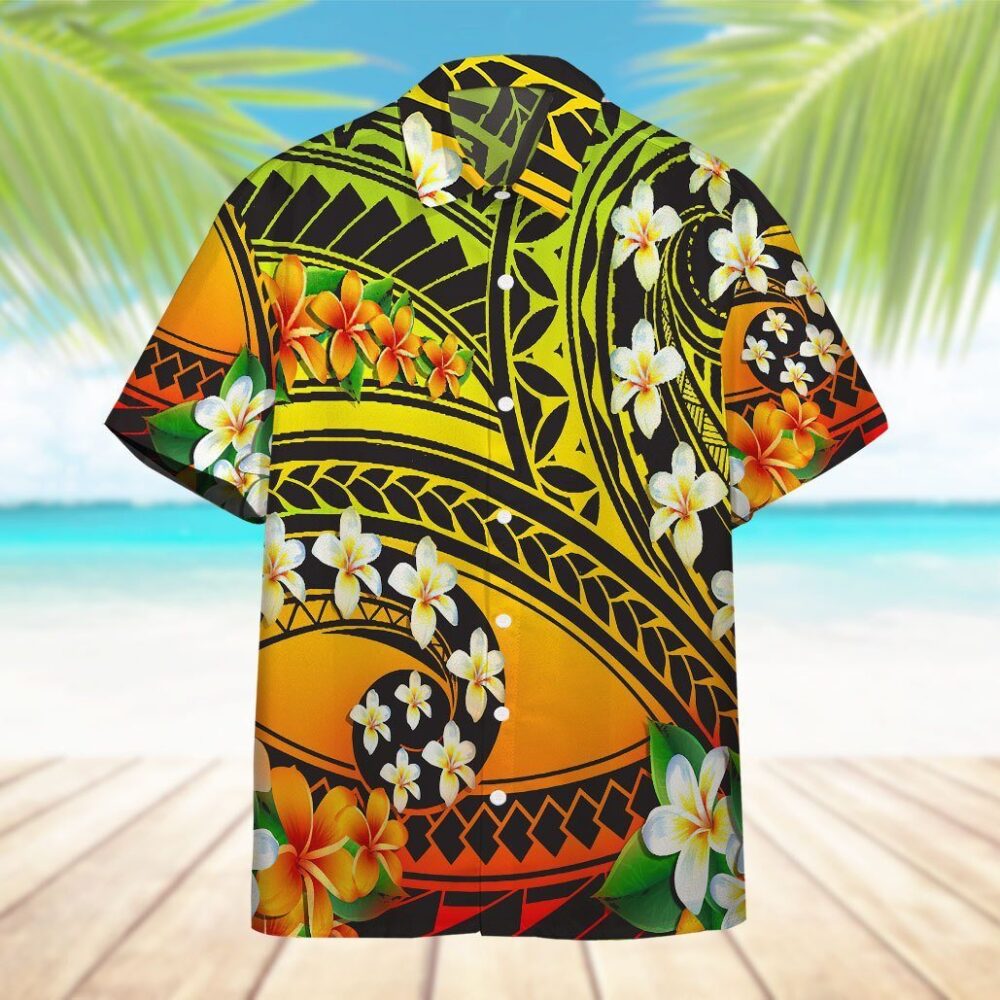 Plumeria Polynesian Custom Hawaiian Shirts For Men And Women