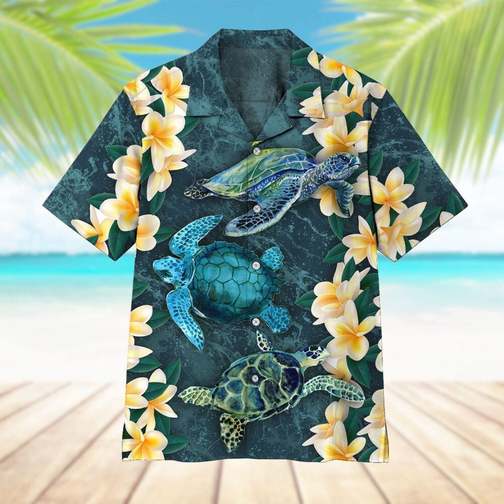 Plumeria Turtle Hawaii Shirt