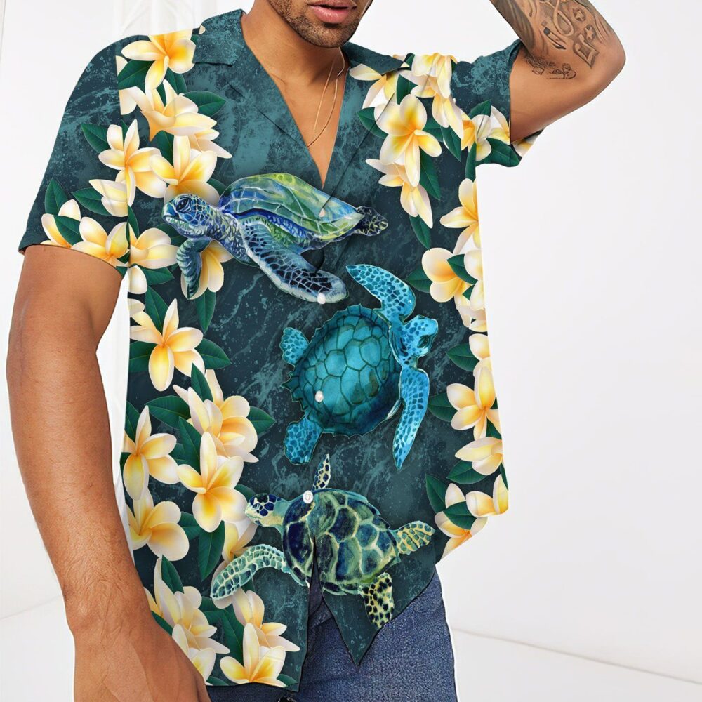 Plumeria Turtle Hawaii Shirt