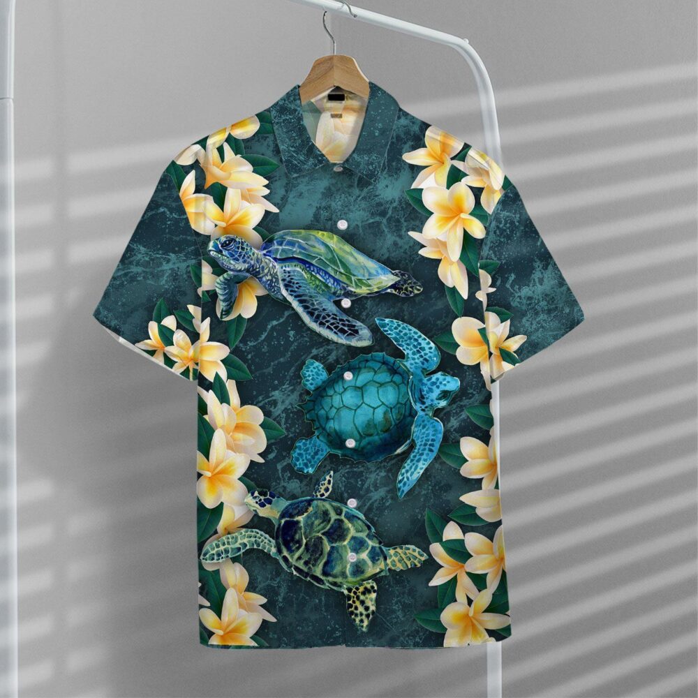 Plumeria Turtle Hawaii Shirt