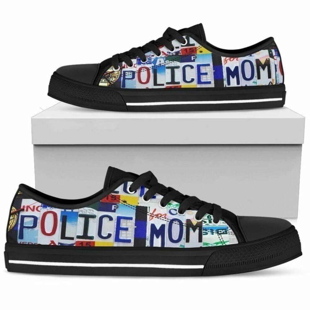 Police Mom Women Sneakers Style Gift For Mom