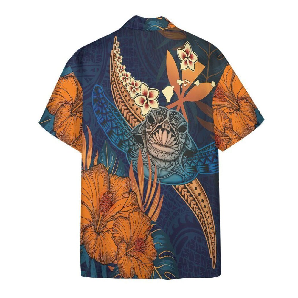 Polynesian Turtle Hibiscus Hawaii Shirt