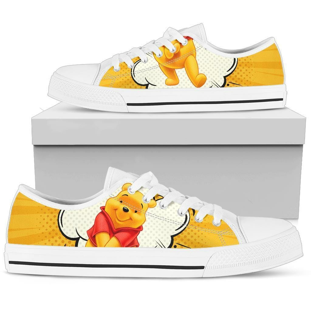 Pooh Sneakers Low Top Shoes Fan Gift Idea