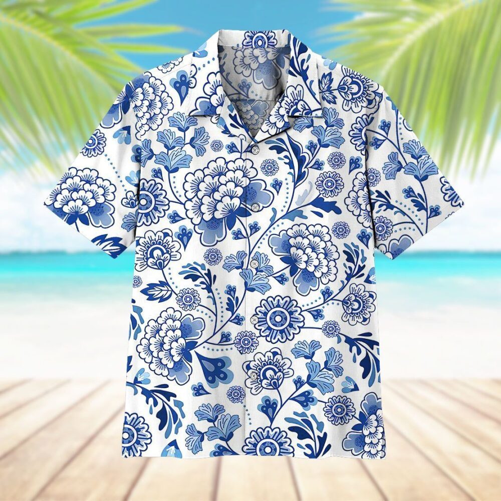 Porcelain Pattern Hawaii Shirt