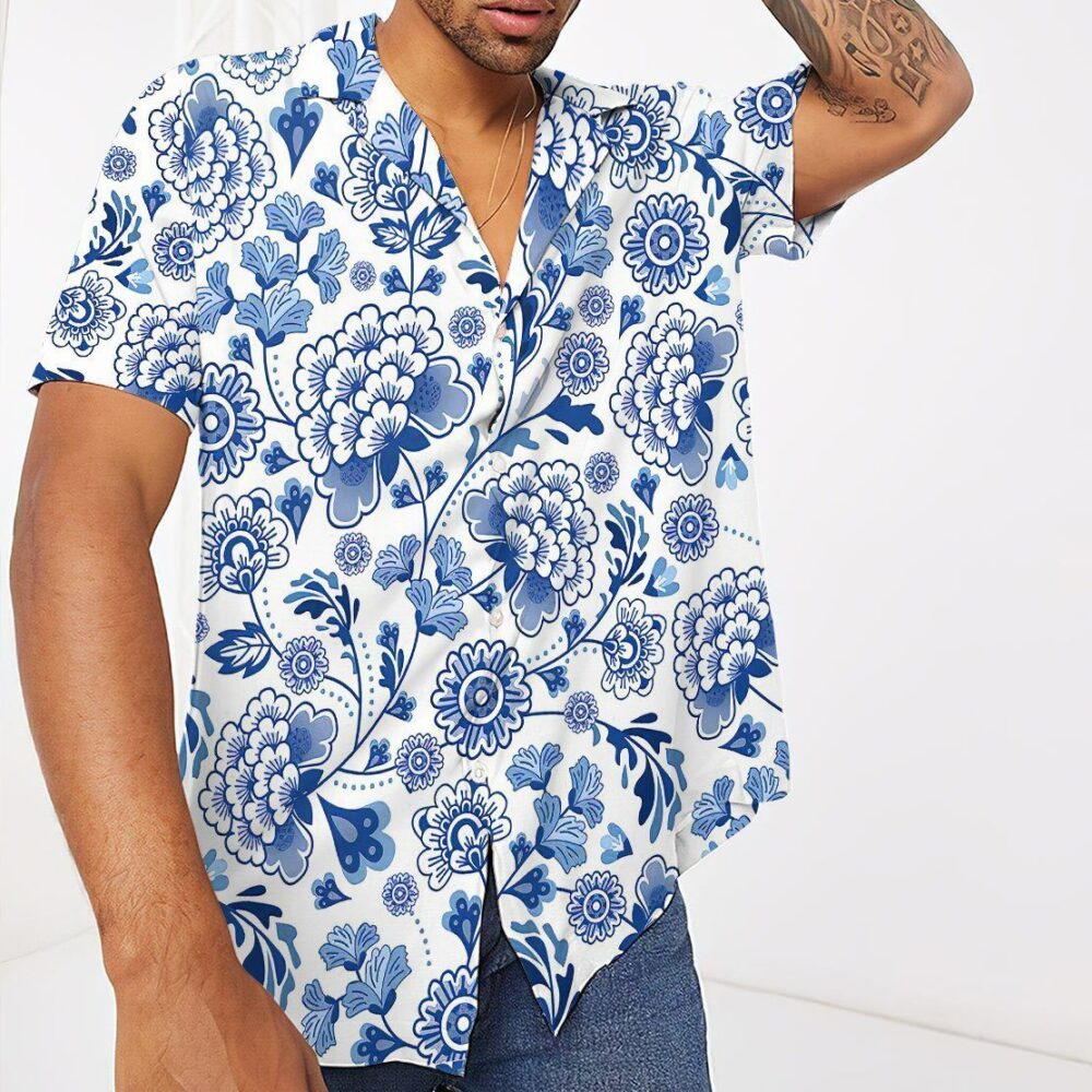 Porcelain Pattern Hawaii Shirt