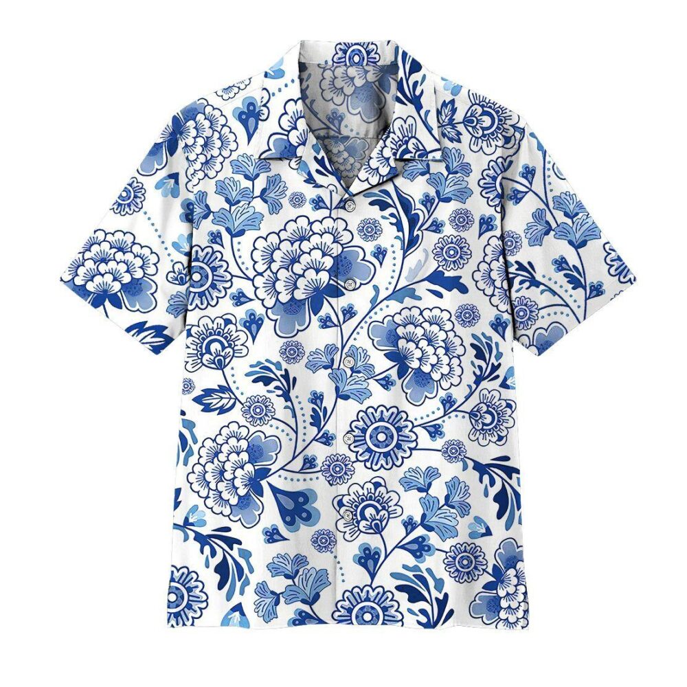 Porcelain Pattern Hawaii Shirt