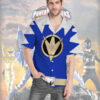 Power Ranger Blue Dino Thunder Hawaii Shirt 00Bjx