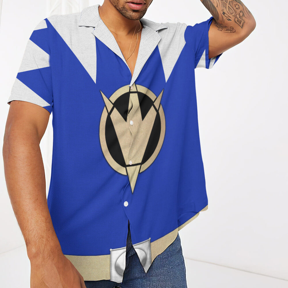 Power Ranger Blue Dino Thunder Hawaii Shirt