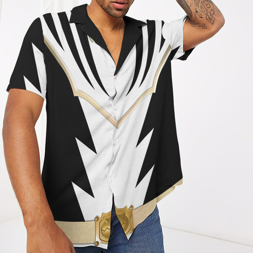 Power Ranger White Dino Thunder Hawaii Shirt