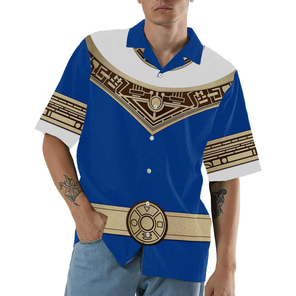 Power Ranger Zeo Blue Hawaii Shirt