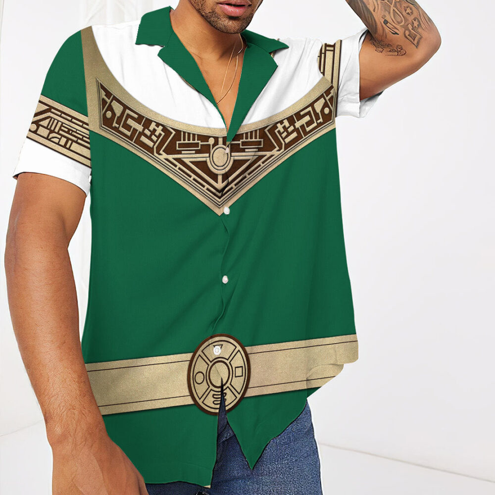 Power Ranger Zeo Green Hawaii Shirt