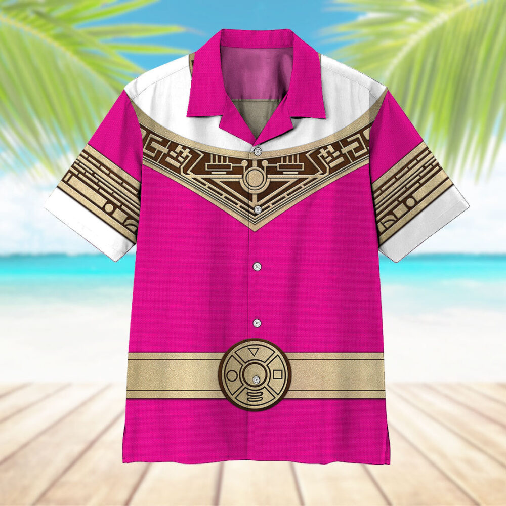 Power Ranger Zeo Pink Hawaii Shirt