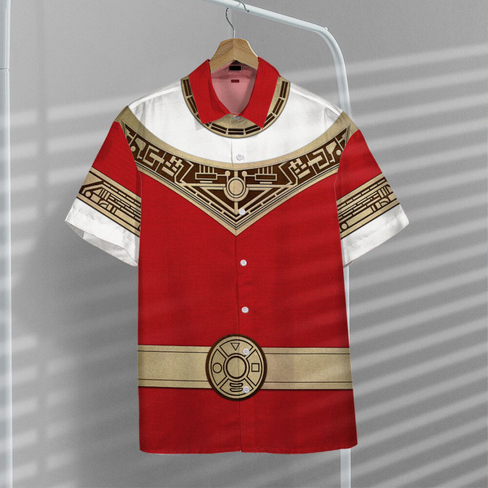 Power Ranger Zeo Red Hawaii Shirt