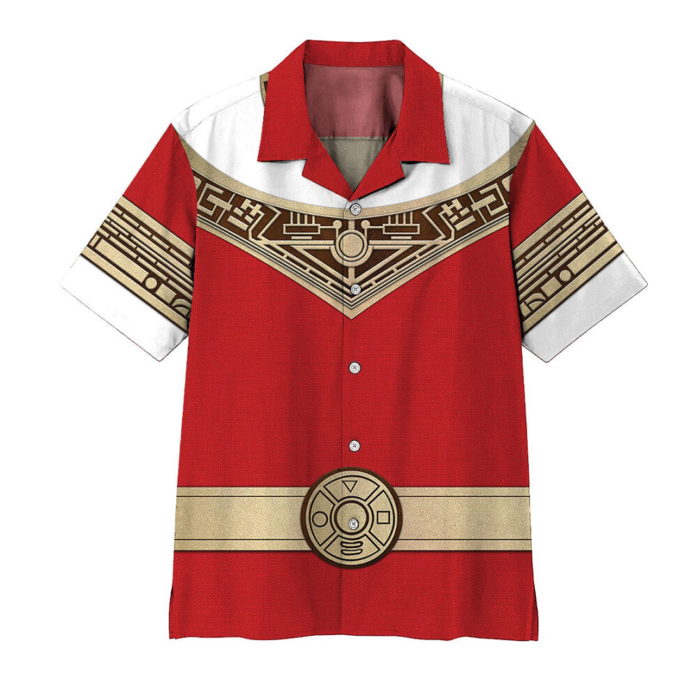 Power Ranger Zeo Red Hawaii Shirt