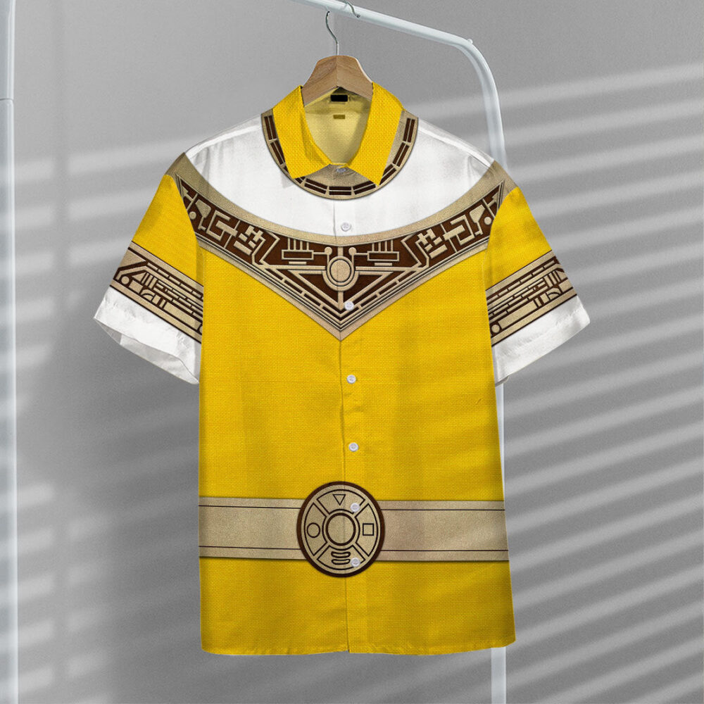 Power Ranger Zeo Yellow Hawaii Shirt