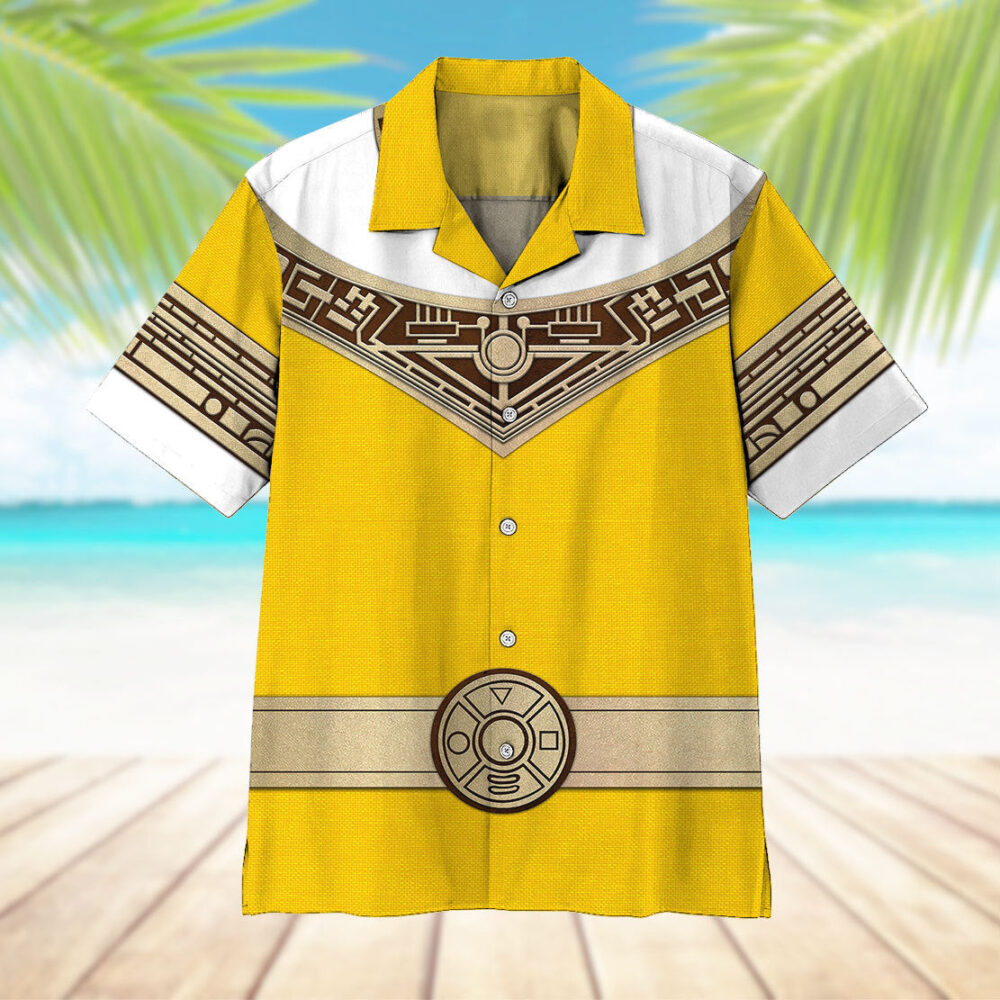 Power Ranger Zeo Yellow Hawaii Shirt