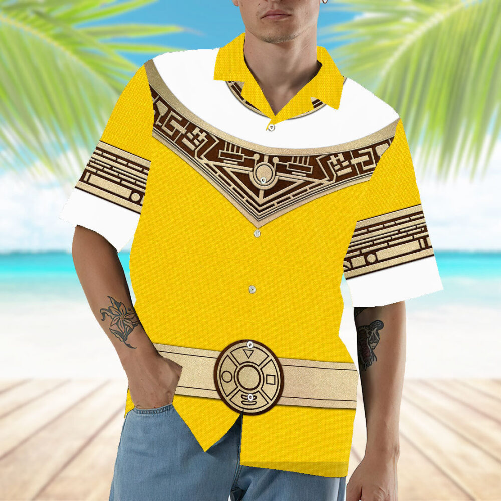 Power Ranger Zeo Yellow Hawaii Shirt