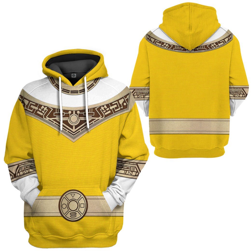 Power Rangers Zeo Yellow All Over Print T-Shirt Hoodie Fan Gifts Idea