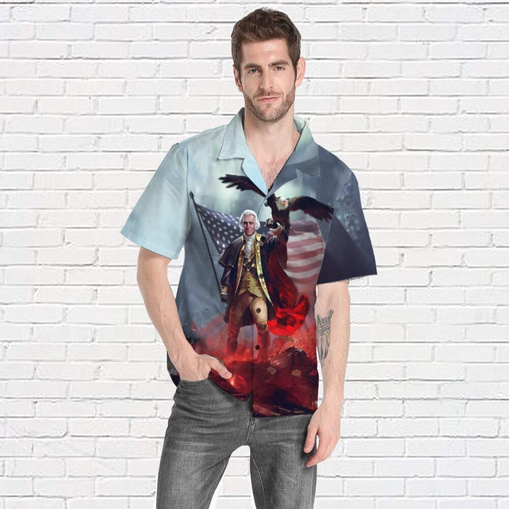 President George Warshington Custom Short Sleeve Shirt