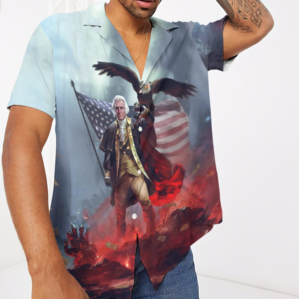 President George Warshington Custom Short Sleeve Shirt