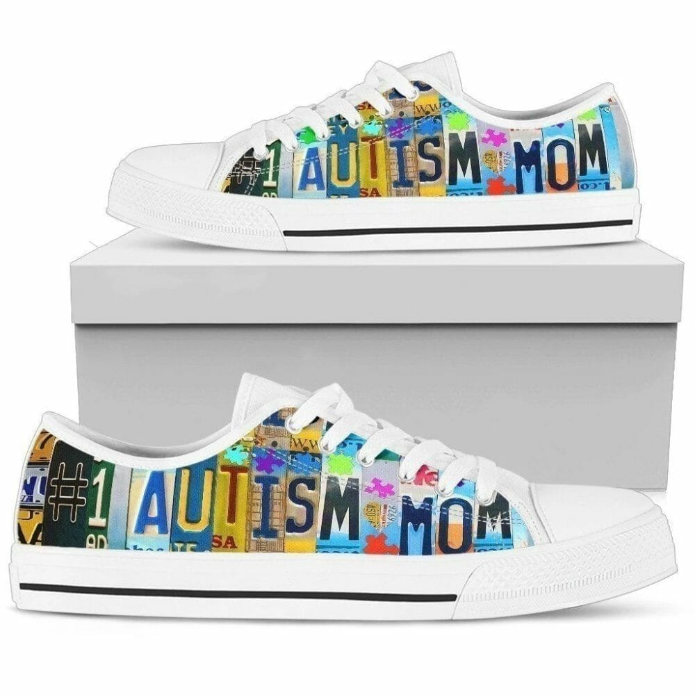 Proud No 1 Autism Mom Awareness Women Sneakers Style