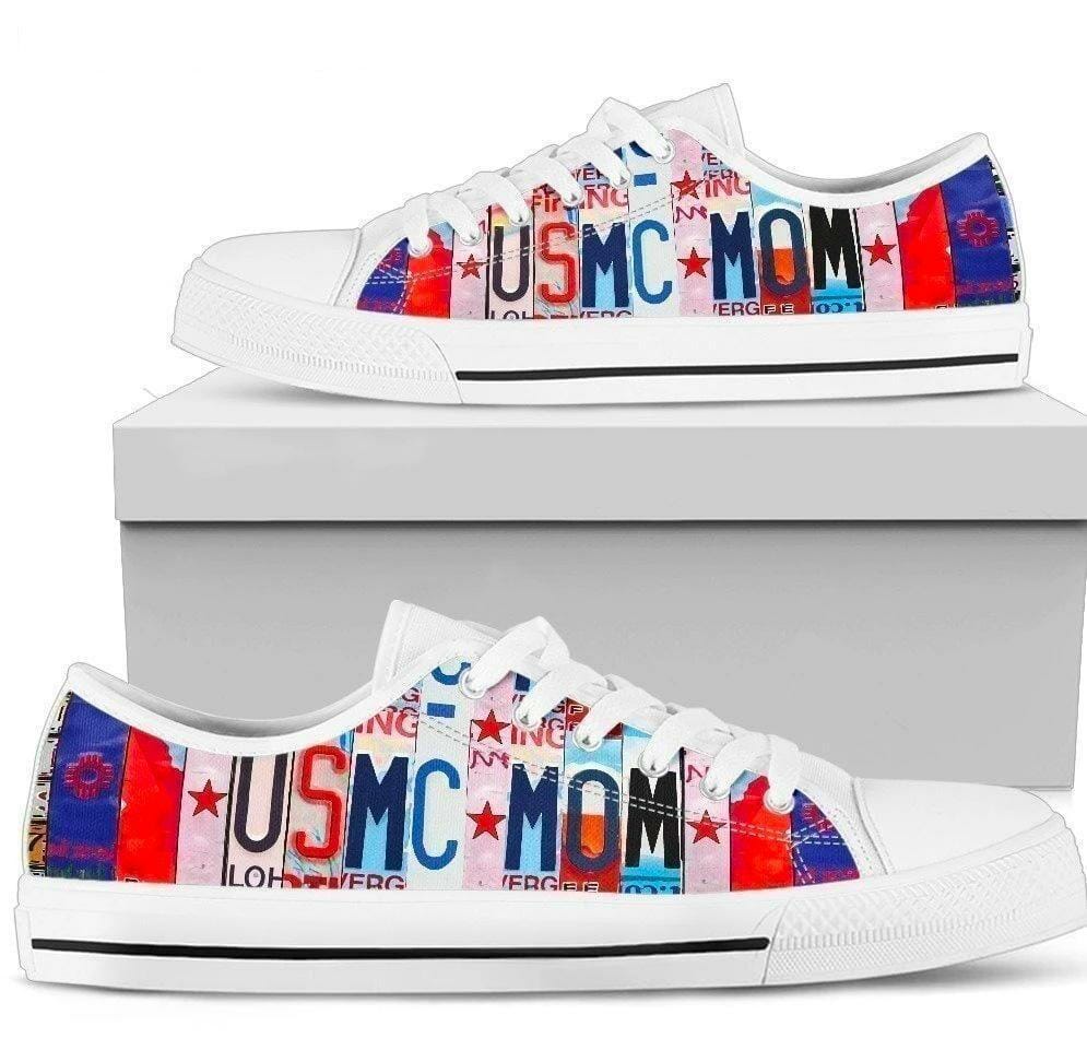 Proud USMC Mom Women Sneakers Style Gift Idea