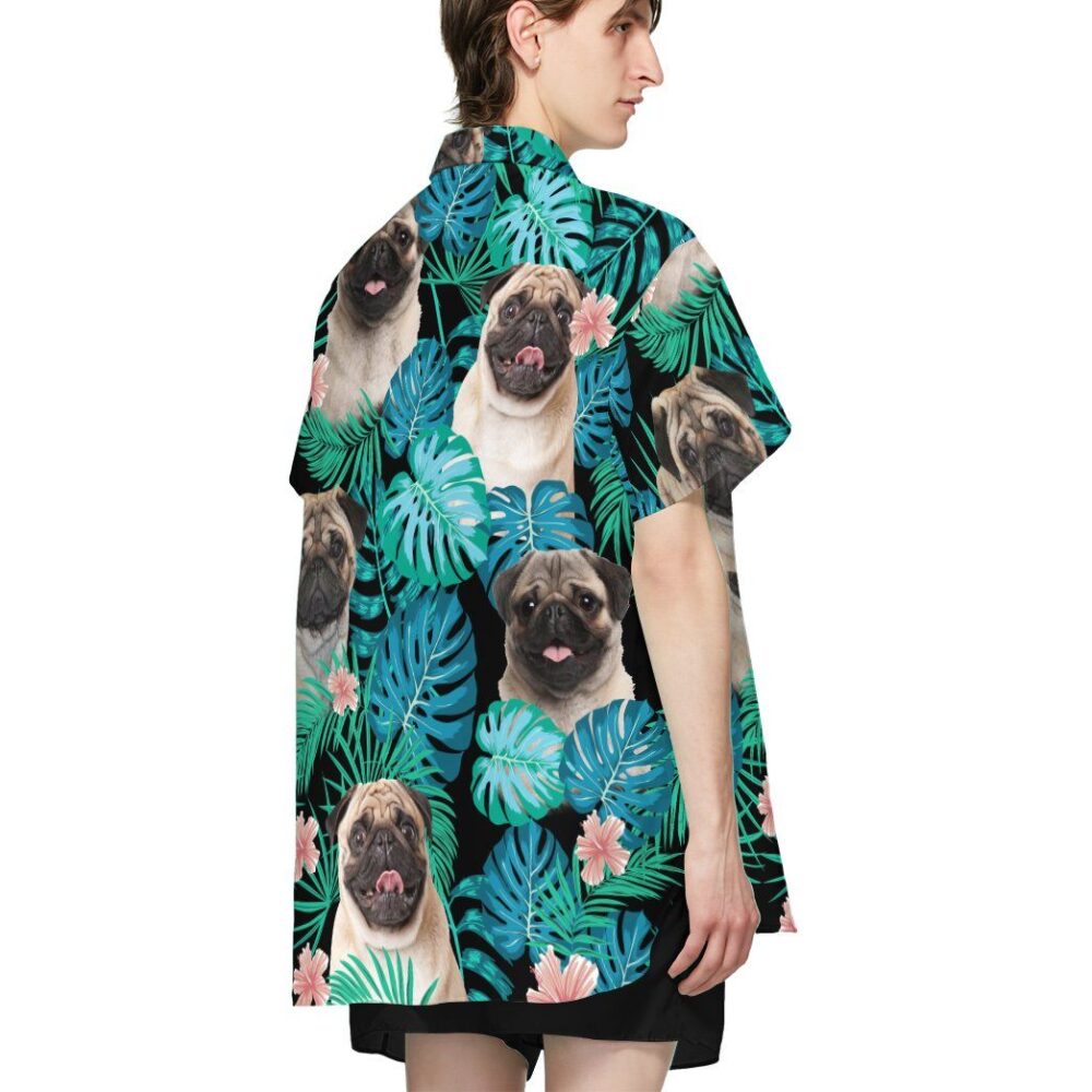 Pug Dog Summer Custom Short Sleeve Shirt